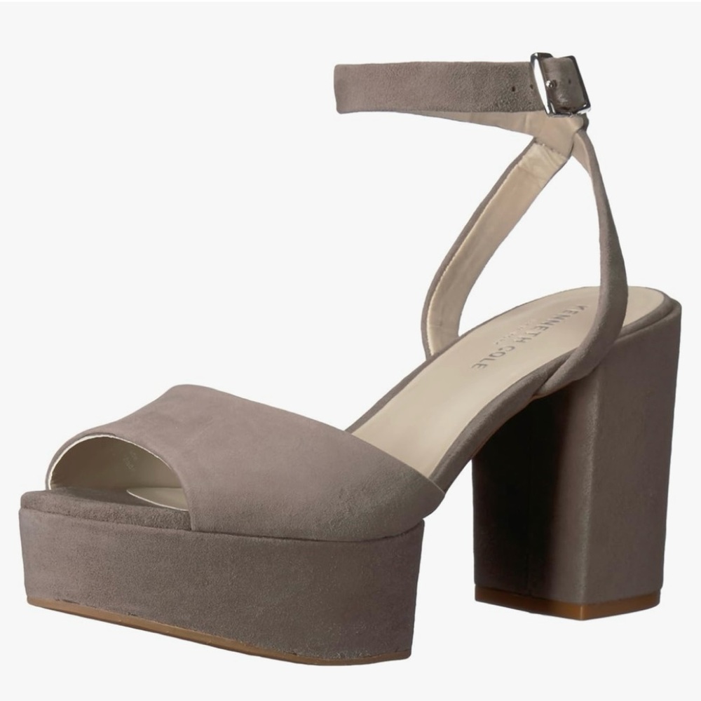 Kenneth Cole Women's Pheonix Heeled Sandal in Elephant